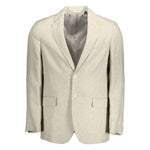 Gant Beige Linen Men Jacket 1728,67403481248,Beige,Clothing,Gant,IT48 | M,IT50 | L,IT52 | XL,IT54 | XXL,Jackets - Men - Clothing,Men,Men - Clothing,New with tags GA-12649-IT48 | M