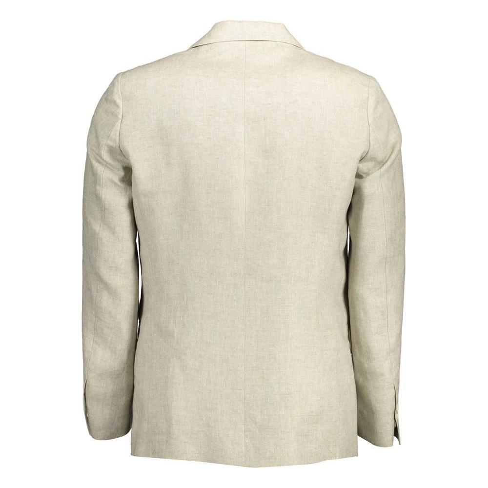 Gant Beige Linen Men Jacket 1728,67403481248,Beige,Clothing,Gant,IT48 | M,IT50 | L,IT52 | XL,IT54 | XXL,Jackets - Men - Clothing,Men,Men - Clothing,New with tags GA-12649-IT48 | M