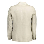 Gant Beige Linen Men Jacket 1728,67403481248,Beige,Clothing,Gant,IT48 | M,IT50 | L,IT52 | XL,IT54 | XXL,Jackets - Men - Clothing,Men,Men - Clothing,New with tags GA-12649-IT48 | M
