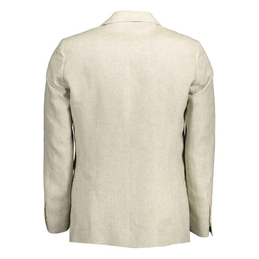 Gant Beige Linen Men Jacket 1728,67403481248,Beige,Clothing,Gant,IT48 | M,IT50 | L,IT52 | XL,IT54 | XXL,Jackets - Men - Clothing,Men,Men - Clothing,New with tags GA-12649-IT48 | M
