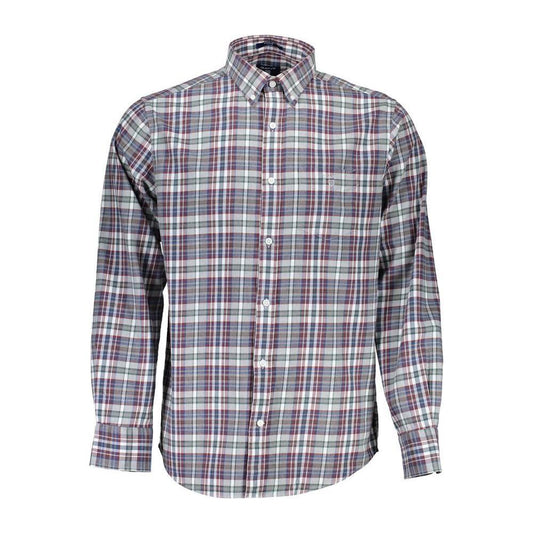Gant Elegant Blue Cotton Button-Down Shirt 1728,67403481248,Blue,Clothing,Gant,Men,Men - Clothing,New with tags,S,Shirts - Men - Clothing GA-24085-S