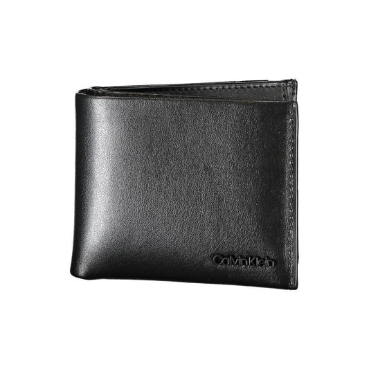 Calvin Klein Elegant Black Leather Dual-Compartment Wallet CA-26045