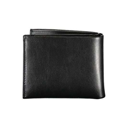 Calvin Klein Elegant Black Leather Dual-Compartment Wallet CA-26045
