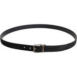Dolce & Gabbana Black Calf Leather Classic Metal Buckle Belt BEL9439-110