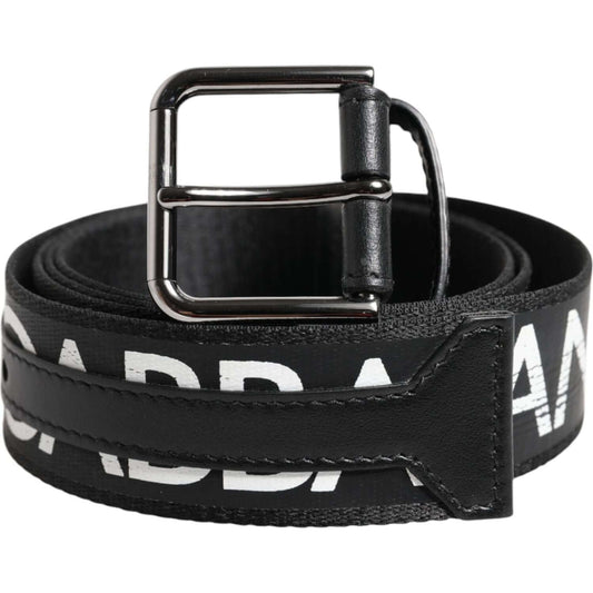 Dolce & Gabbana Black White DG Logo Brass Metal Buckle Belt 100 cm / 40 Inches,105 cm / 42 Inches,110 cm / 44 Inches,1728,67345645728,Accessories,Belts - Men - Accessories,Black and White,Dolce & Gabbana,Material: Leather,Men,Men - Accessories,Preowned /