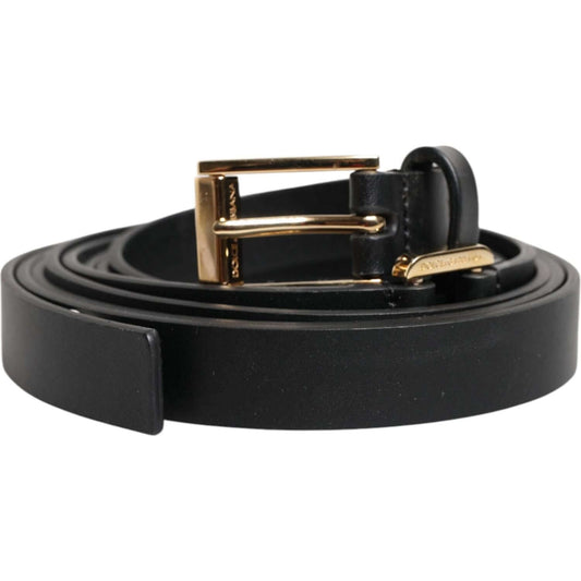 Dolce & Gabbana Black Double Strap Leather Gold Buckle Belt 115 cm / 46 Inches,1728,67345645728,Accessories,Belts - Men - Accessories,Black,Dolce & Gabbana,Material: Leather,Men,Men - Accessories,New with tags BEL9449-115