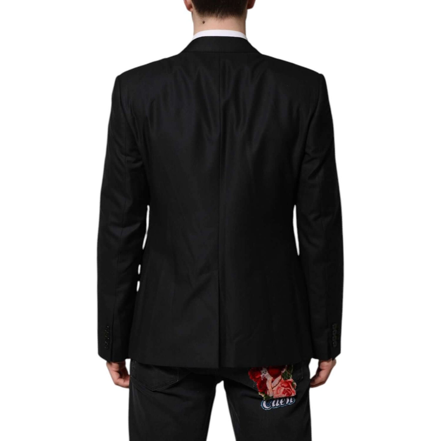 Dolce & Gabbana Black Single Breasted Suit 2 Piece Jacket KOS2342-52