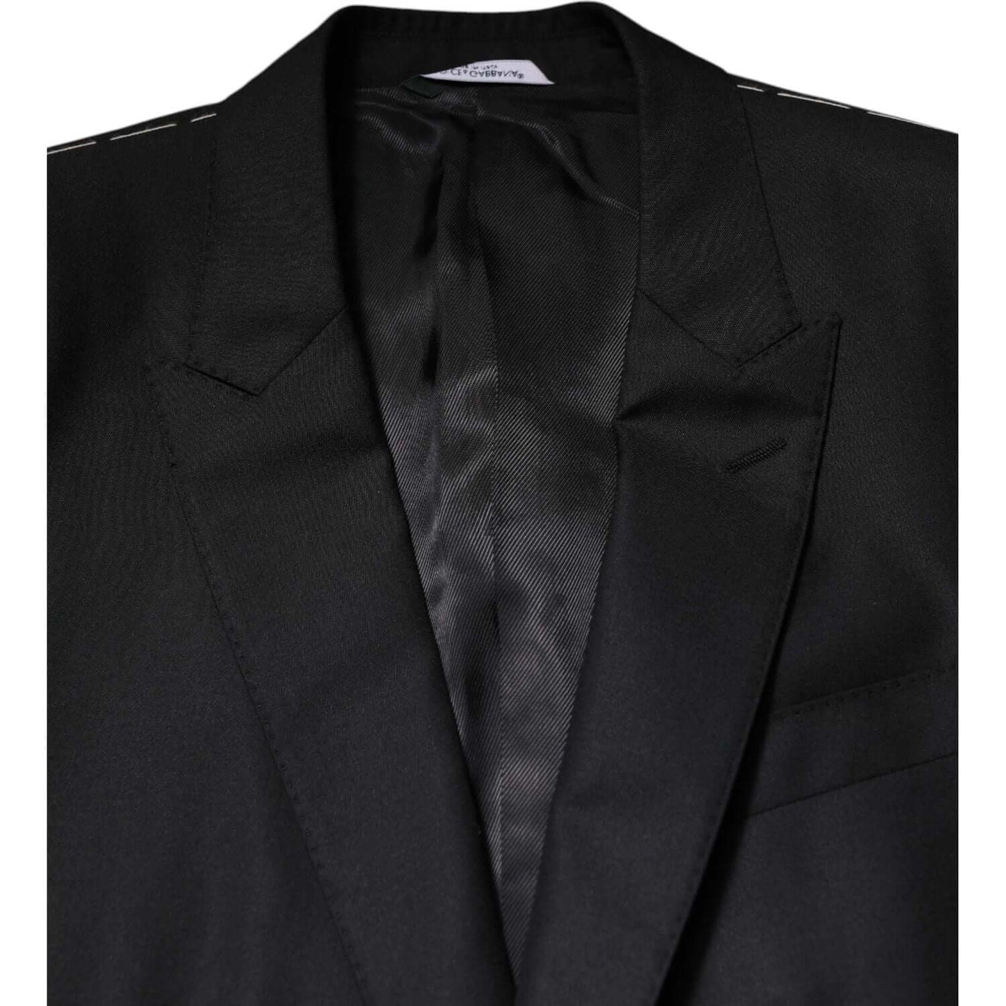 Dolce & Gabbana Black Single Breasted Suit 2 Piece Jacket KOS2342-52