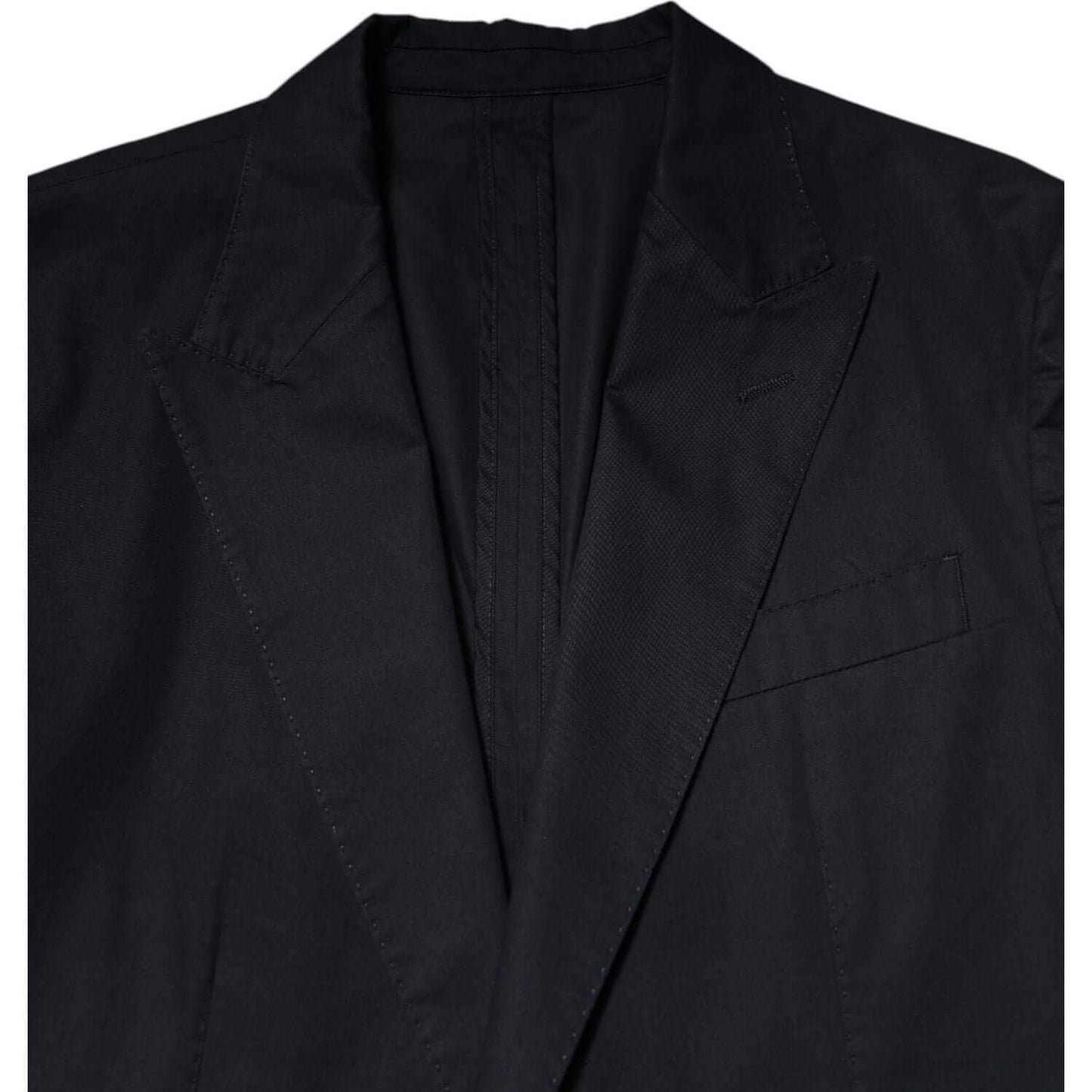 Dolce & Gabbana Dark Blue TAORMINA Cotton Blazer Suit Jacket KOS2354-48