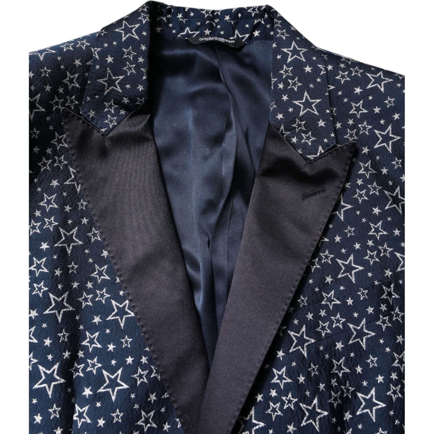 Dolce & Gabbana Blue MARTINI Star Jacquard 3 Piece Suit KOS2332-52