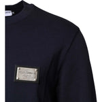 Dolce & Gabbana Dark Blue Logo Crew Neck Pullover Sweater TSH90520-48