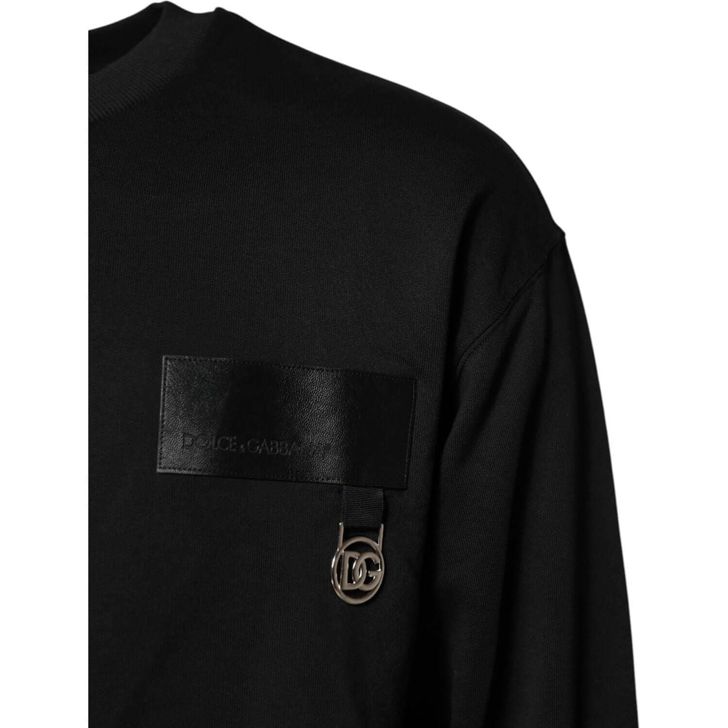 Dolce & Gabbana Black DG Logo Crew Neck Sweatshirt Sweater TSH90586-52