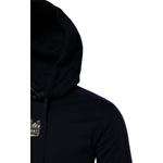 Dolce & Gabbana Black Crown Cotton Hooded Sweatshirt Sweater TSH90602-44