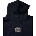 Dolce & Gabbana Black Crown Cotton Hooded Sweatshirt Sweater TSH90602-44
