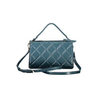Mario Valentino Green Polyethylene Women Handbag with adjustable strap and removable handle, modern luxury fashion accessory