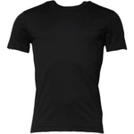Dolce & Gabbana Black Cotton Short Sleeves Round Neck T-shirt TSH90563-46