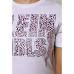 Philipp Plein White Embellished CrewNeck Short Sleeve T-shirt TSH87621-40