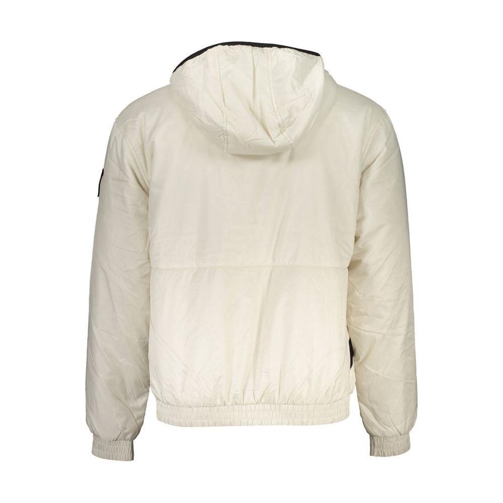Calvin Klein Elegant Beige Hooded Jacket – Timeless Outerwear CA-26379-S