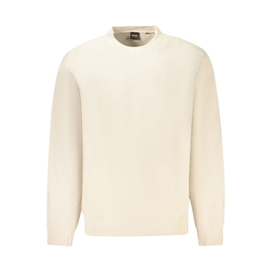 Hugo Boss Beige Cotton Men Sweater BO-34598-XL