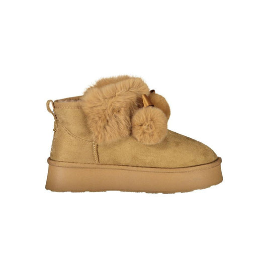 Laura Biagiotti Brown Polyester Women Boot
