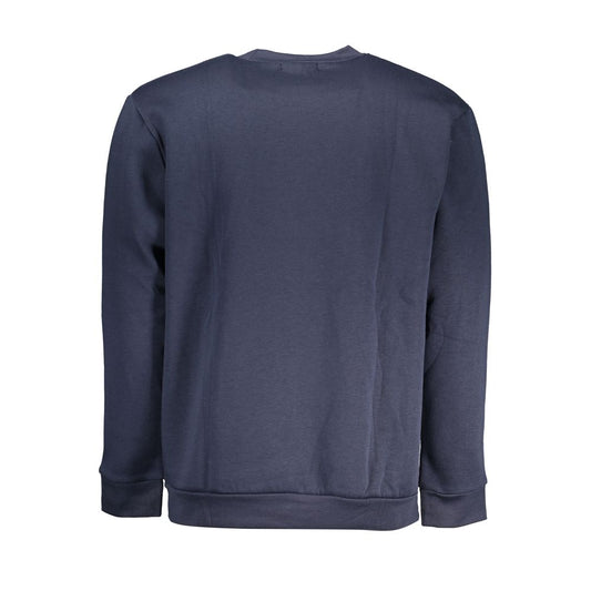 Cavalli Class Elegant Crew Neck Fleece Sweatshirt in Blue CA-28499-S