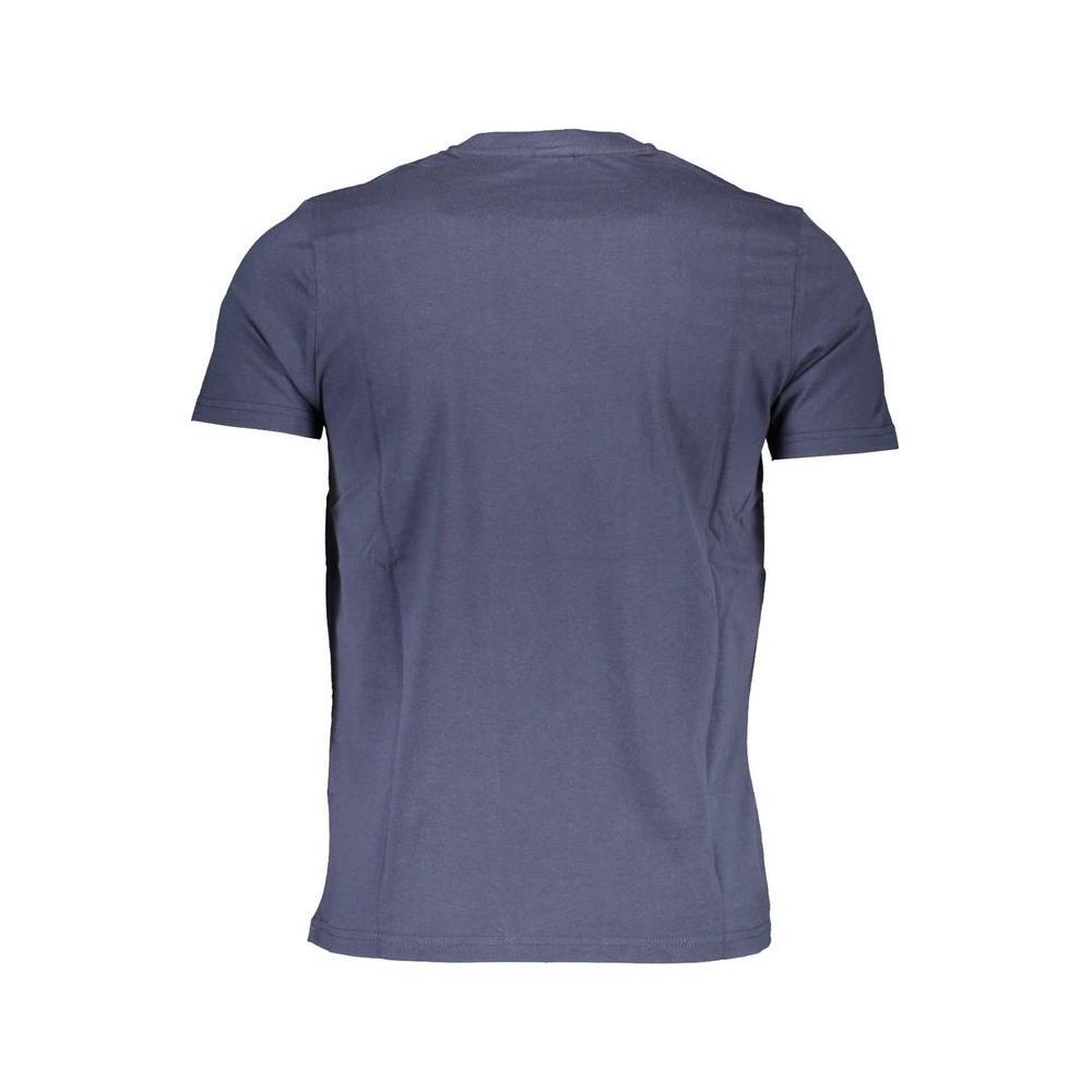 North Sails Blue Cotton Men T-Shirt NO-37059-XL