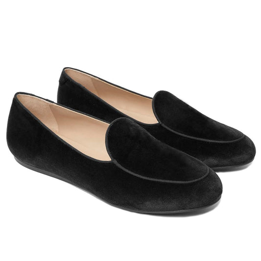 Charles Philip Black Velvet Loafer CH-15417-EU41/US8