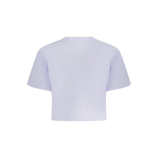 Converse Purple Cotton Women T-Shirt