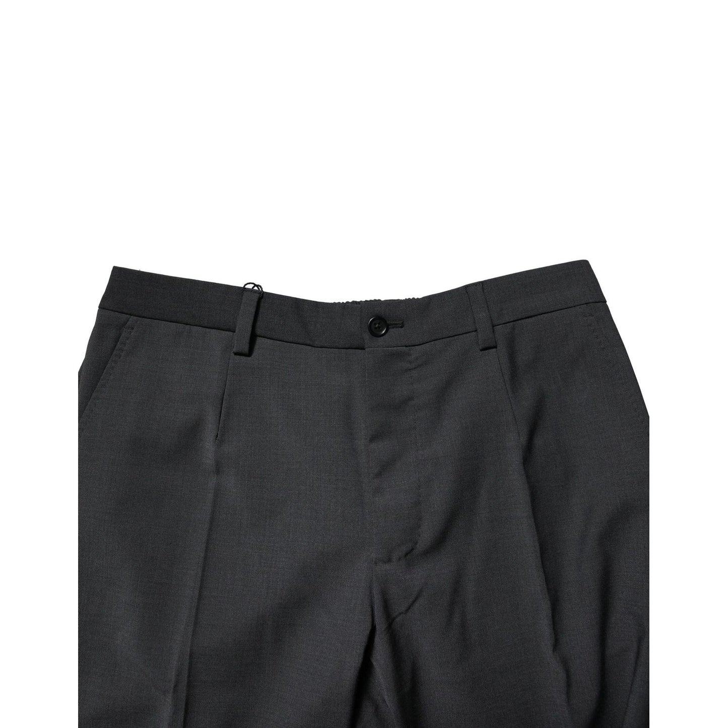 Dolce & Gabbana Black Wool Dress Slim Formal Pants PAN76480-48