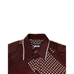 Dolce & Gabbana Maroon Dotted Silk Long Sleeve Casual Shirt TSH90650-40