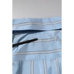Dolce & Gabbana Light Blue MARTINI Striped Formal Dress Shirt TSH90658-38