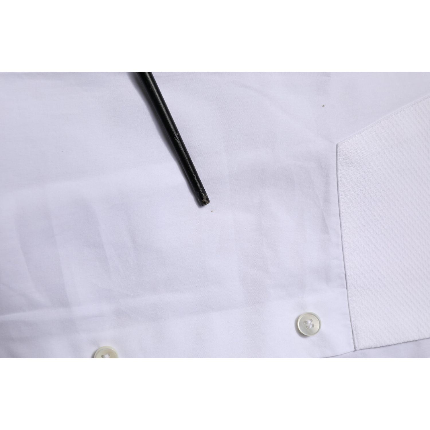 Dolce & Gabbana White Bib Cotton Poplin GOLD Formal Shirt