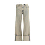 Coperni Boyfriend Jeans with cuff CO-COPP122F2035MENGRY-S