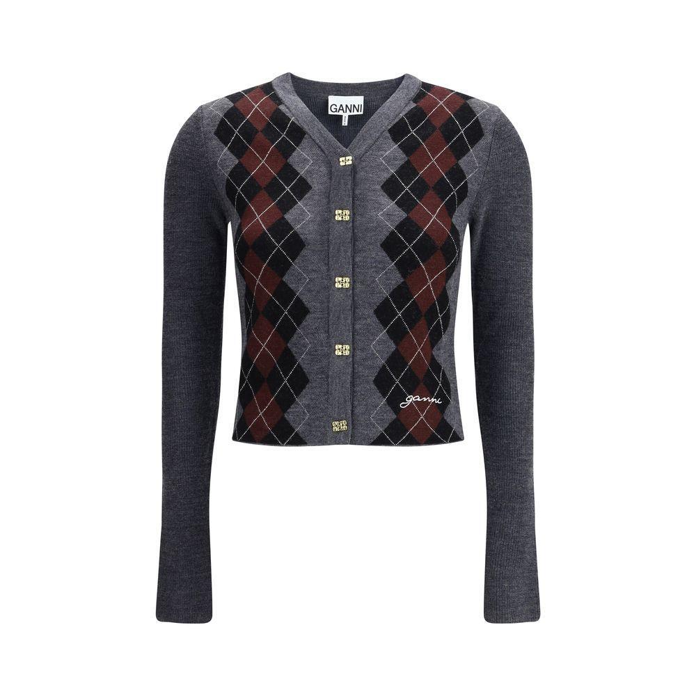 Ganni Check Cardigan GA-K2284523-M