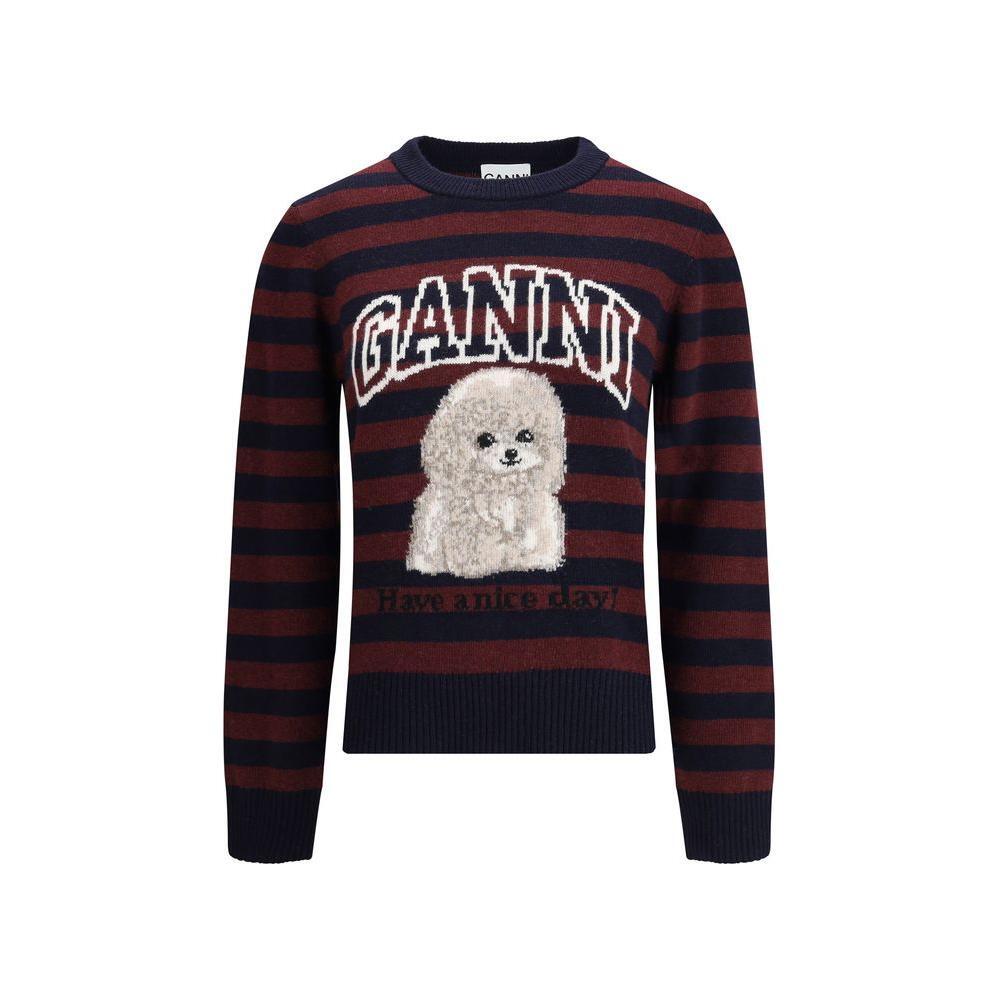 Ganni Poodle striped Sweater GA-K2567999-L
