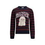 Ganni Poodle striped Sweater GA-K2567999-L