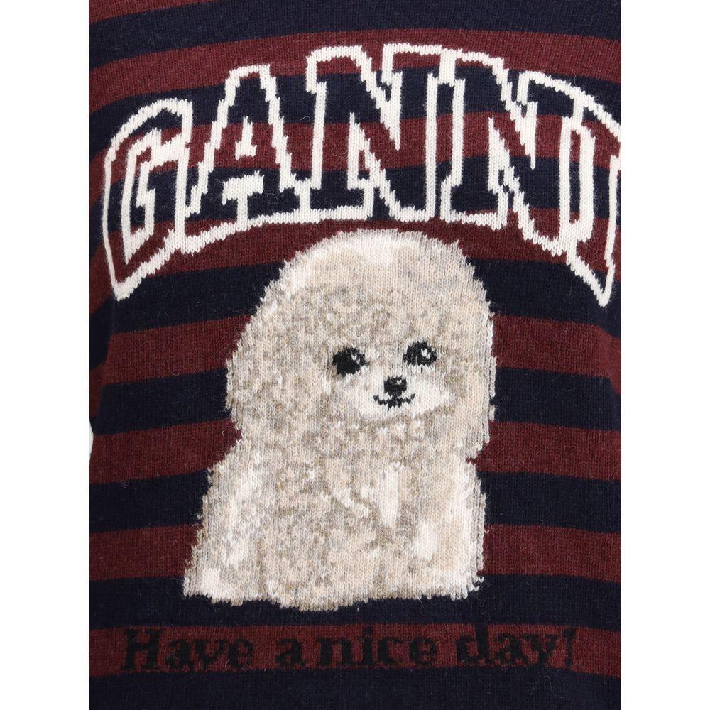 Ganni Poodle striped Sweater GA-K2567999-L