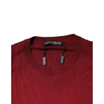 Dolce & Gabbana Maroon Cashmere Crew Neck Sweatshirt Sweater