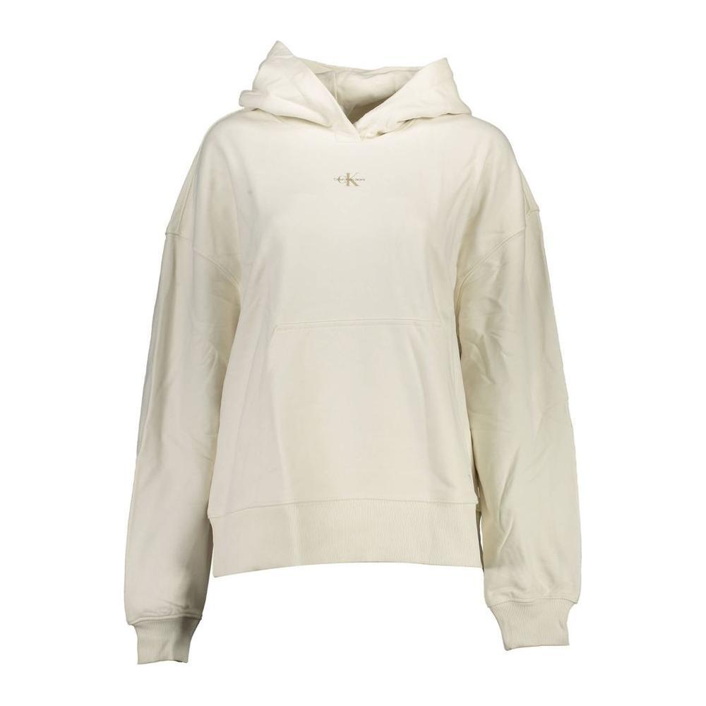 Calvin Klein White Cotton Women Sweater CA-18027-S