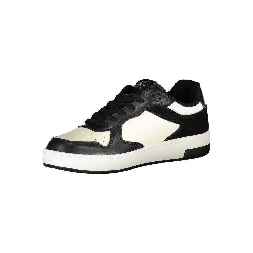 Calvin Klein Sleek Black Sneakers with Contrast Details CA-25022-EU46