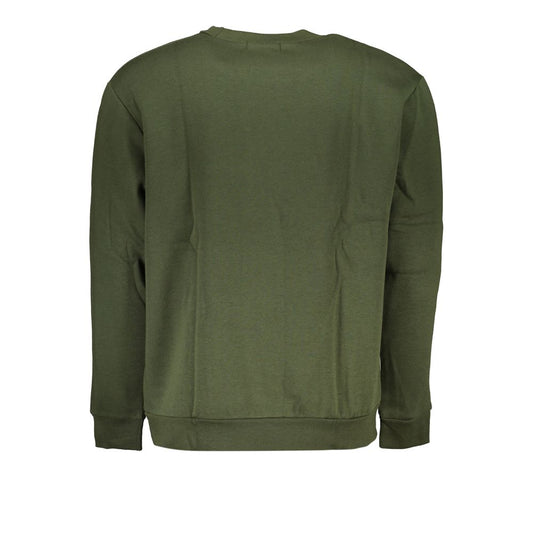 Cavalli Class Chic Green Embroidered Crew Neck Sweater CA-28863-S