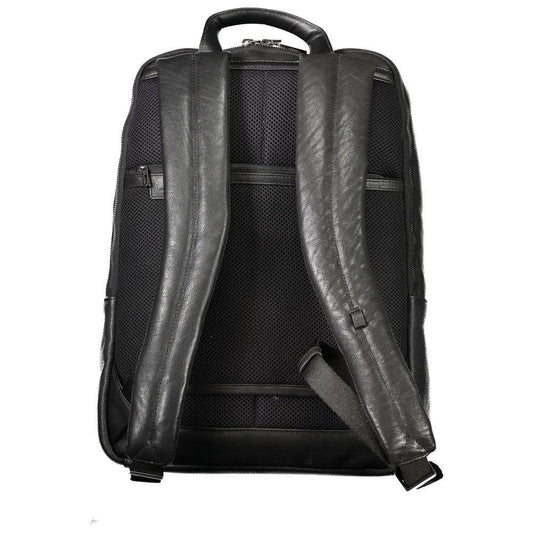 Piquadro Black Leather Men Backpack 1728,67403481248,Backpacks - Men - Bags,Bags,Black,Men,Men - Bags,New with tags,Piquadro PI-32843