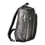 Piquadro Black Leather Men Backpack 1728,67403481248,Backpacks - Men - Bags,Bags,Black,Men,Men - Bags,New with tags,Piquadro PI-32843