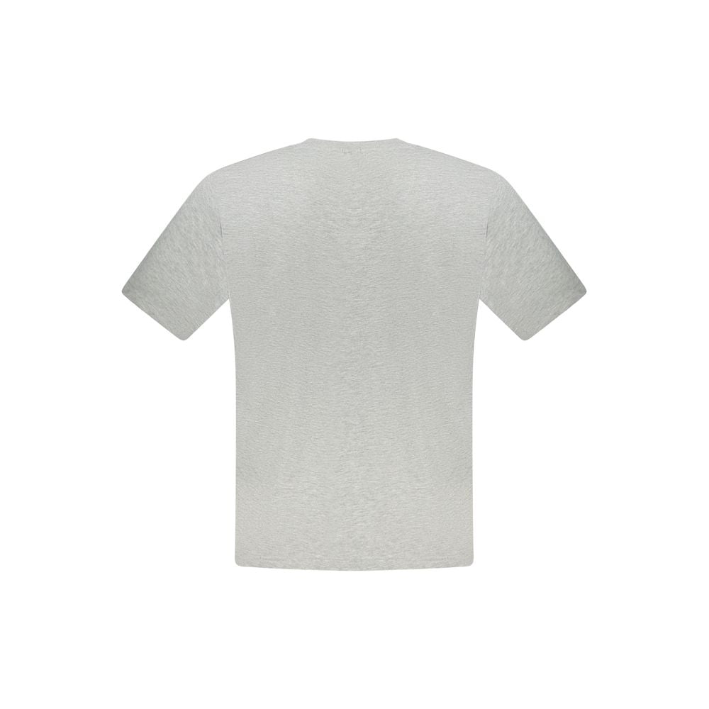 Back view of North Sails Brown Cotton Men T-Shirt with short sleeves and crew neck.