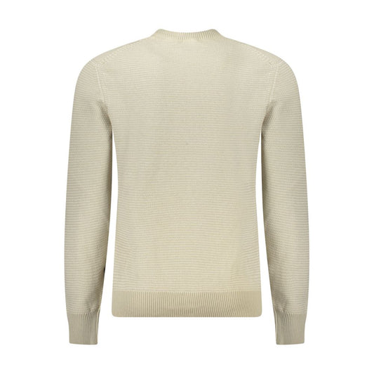 Hugo Boss Beige Cotton Men Sweater BO-34569-XXL