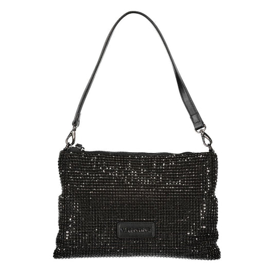 Mario Valentino Black Polyester Women Handbag with Rhinestone Details 1728,67403481248,Bags,Black,Handbags - Women - Bags,Mario Valentino,New with tags,Women,Women - Bags VA-34742