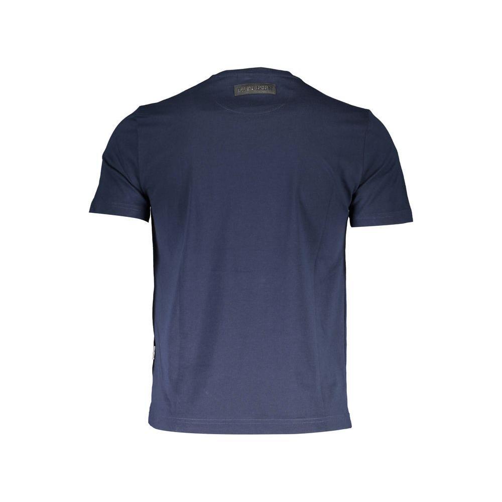 Plein Sport Blue Cotton Men T-Shirt PL-36797-XL