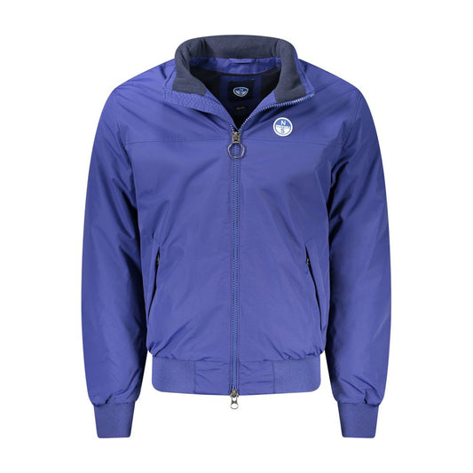 North Sails Blue Polyamide Men Jacket NO-32931-M