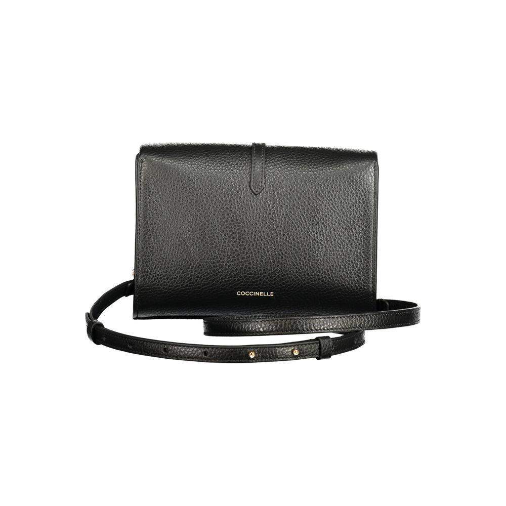 Coccinelle Black Leather Handbag CO-35655