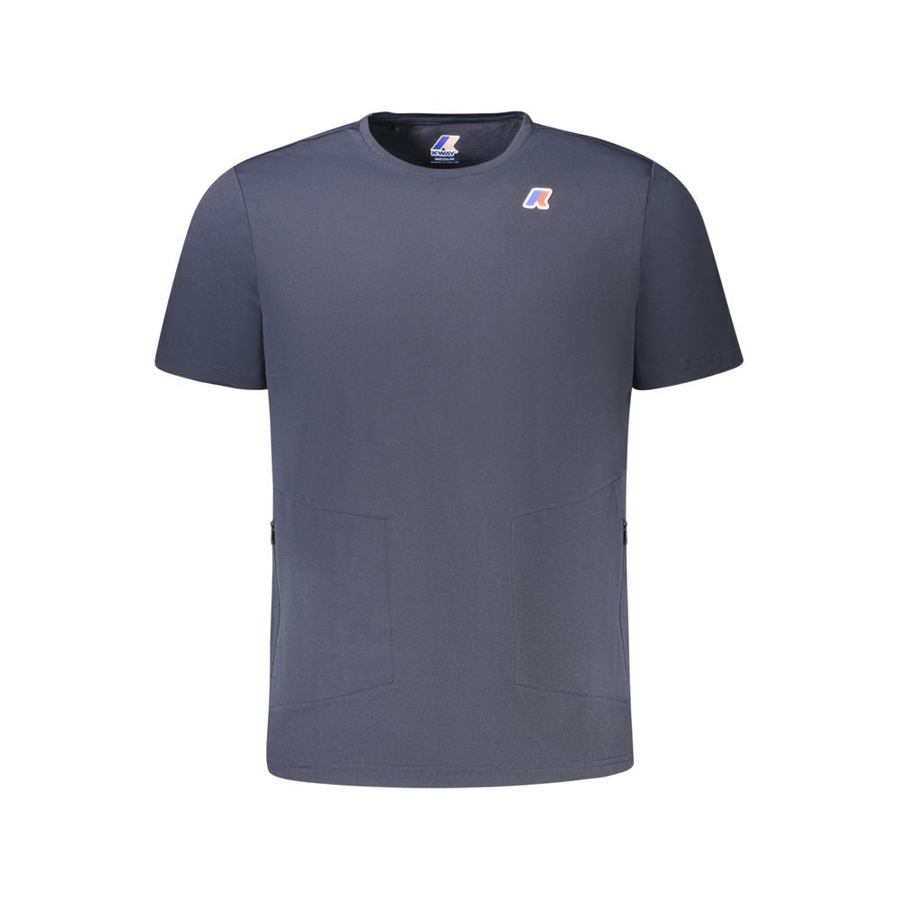 K-WAY Blue Polyester Men T-Shirt KW-34251-M